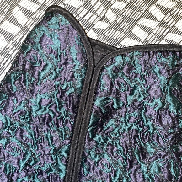 3•1 Phillip Lim Mini Skirt Navy Green Sparkle - Picture 4 of 8